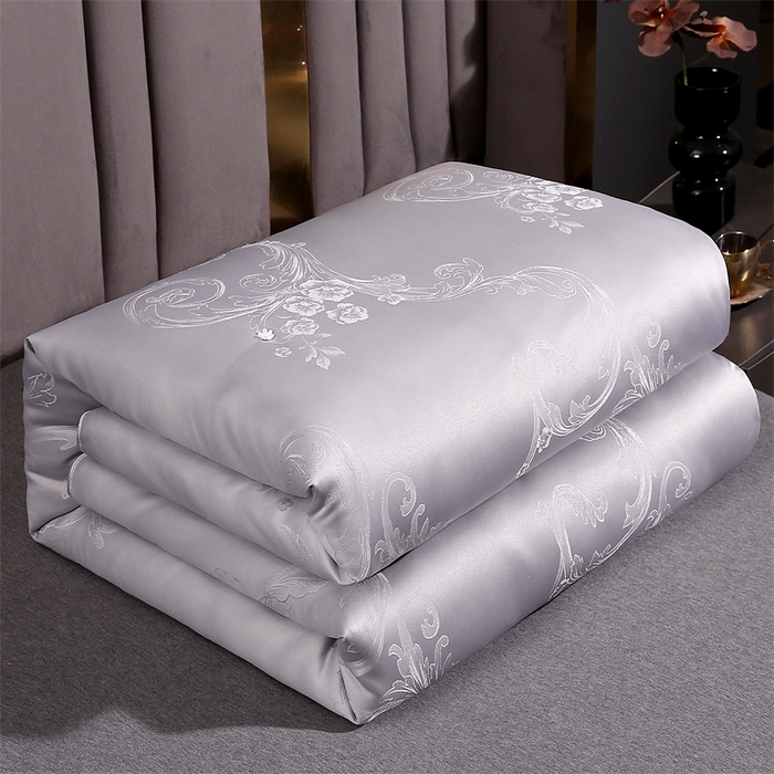 91家纺网 家纺一手货源 找家纺 前程家纺 2025新款-凤凰花被 凤凰花-灰色