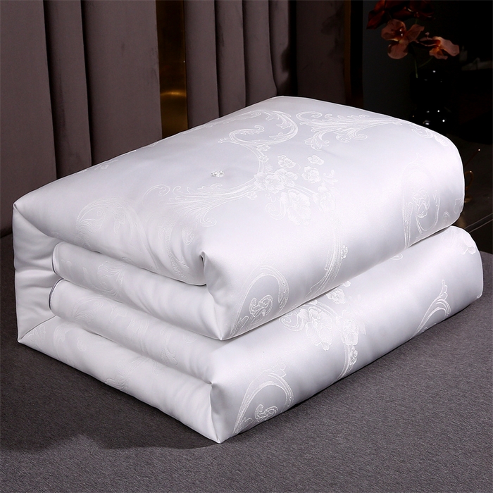 91家纺网 家纺一手货源 找家纺 前程家纺 2025新款-凤凰花被 凤凰花-白色