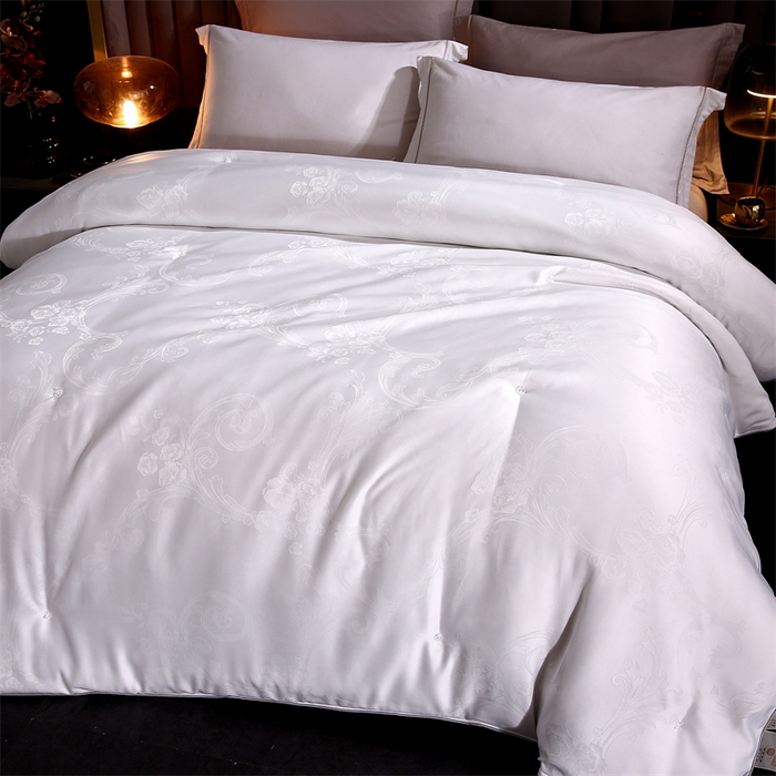 91家纺网 家纺一手货源 找家纺 前程家纺 2025新款-凤凰花被 凤凰花-白色