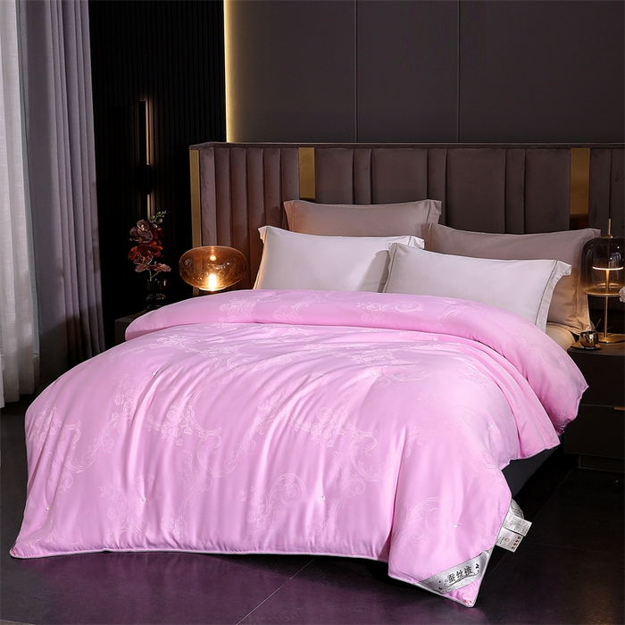 91家纺网 家纺一手货源 找家纺 前程家纺 2025新款-凤凰花被 凤凰花-粉色