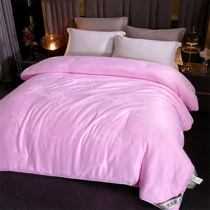 91家纺网 家纺一手货源 找家纺 前程家纺 2025新款-凤凰花被 凤凰花-粉色