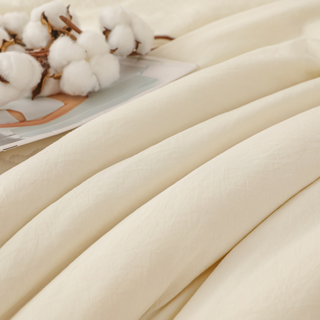 91家纺网 家纺一手货源 找家纺 （总）圣尔雅家纺 2025新款A类水洗棉新疆棉花被无印风冬被加厚保暖被子被芯四季通用被子