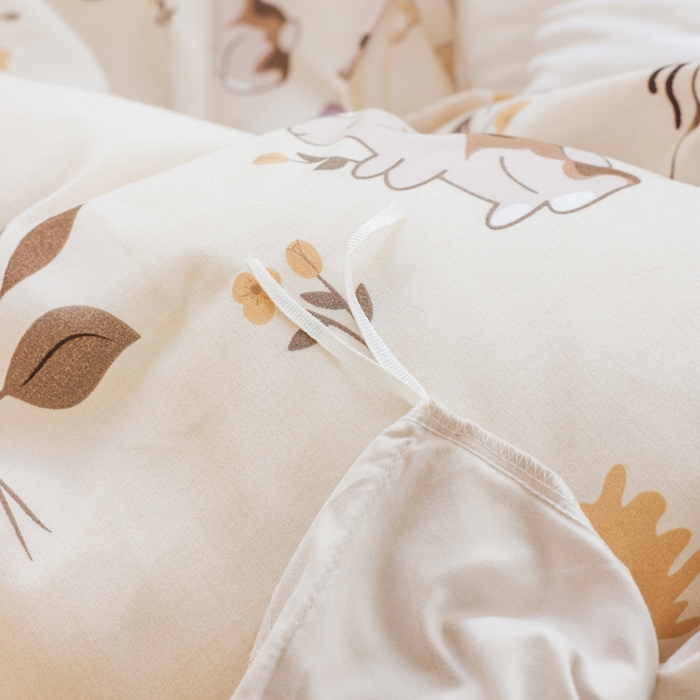 91家纺网 家纺一手货源 找家纺 优纤家纺 2025新款120克磨毛斜纹卡通花卉印花植物羊绒四件套 千寻花语