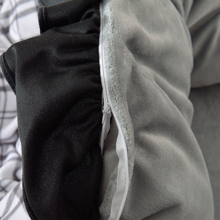 91家纺网 家纺一手货源 找家纺 牵依 2025新款赫本风水花边牛奶绒四件套 法式-简爱