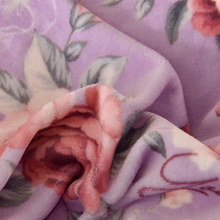 91家纺网 家纺一手货源 找家纺 牵依 2025新款赫本风水花边牛奶绒四件套 法式-轻梦花海