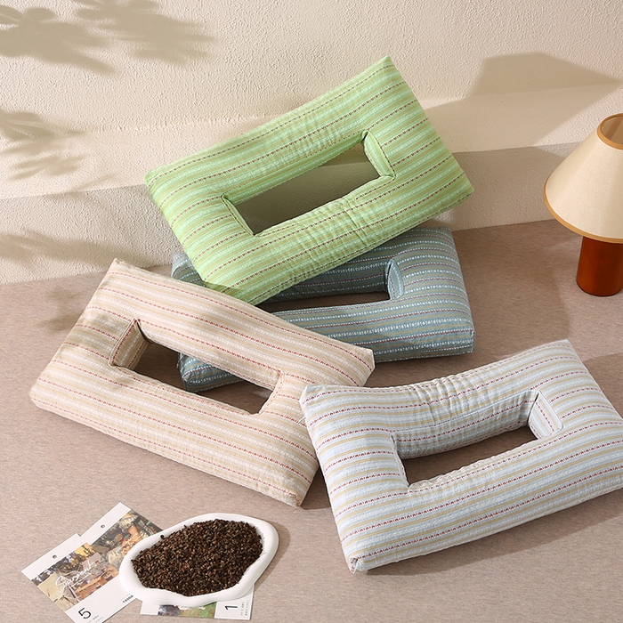 （总）金牛枕芯 2025年新款荞麦枕3D护耳枕条纹多色枕头枕芯