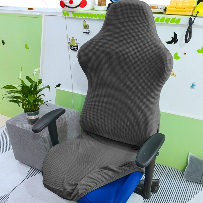 91家纺网 家纺一手货源 找家纺 （总）壹零特色家纺 2025新款简约弹力通用型加厚纯色防水华夫格电竞椅套