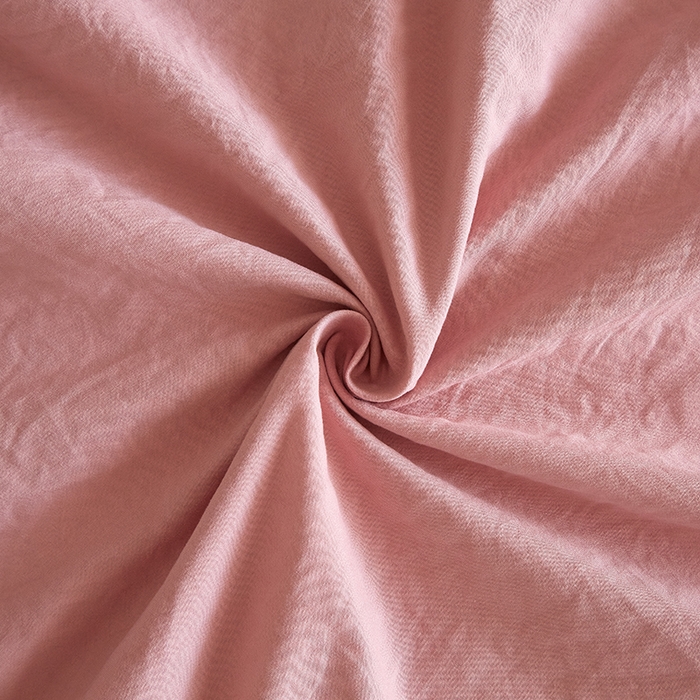 91家纺网 家纺一手货源 找家纺 金纱玉纺家纺 2025新款水洗棉工艺刺绣四件套 沁颜花开-粉豆沙