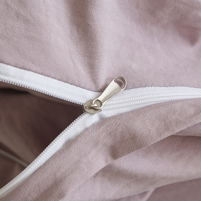 91家纺网 家纺一手货源 找家纺 金纱玉纺家纺 2025新款水洗棉工艺刺绣四件套 沁颜花开-紫豆沙