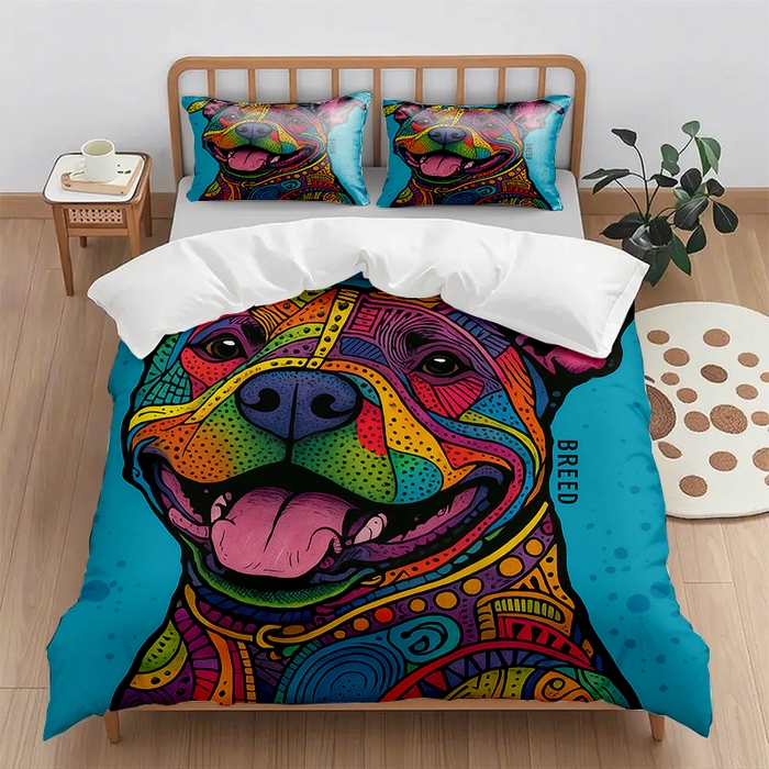 91家纺网 家纺一手货源 找家纺 （总1）轩贝雅 2025新款跨境Pod工厂数码印花被套套装（被套+枕套）第一批