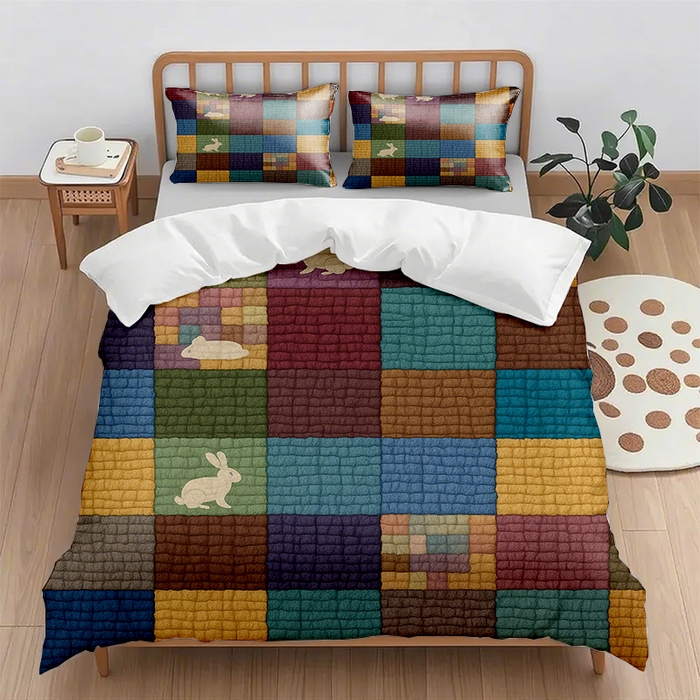 91家纺网 家纺一手货源 找家纺 （总1）轩贝雅 2025新款跨境Pod工厂数码印花被套套装（被套+枕套）第一批