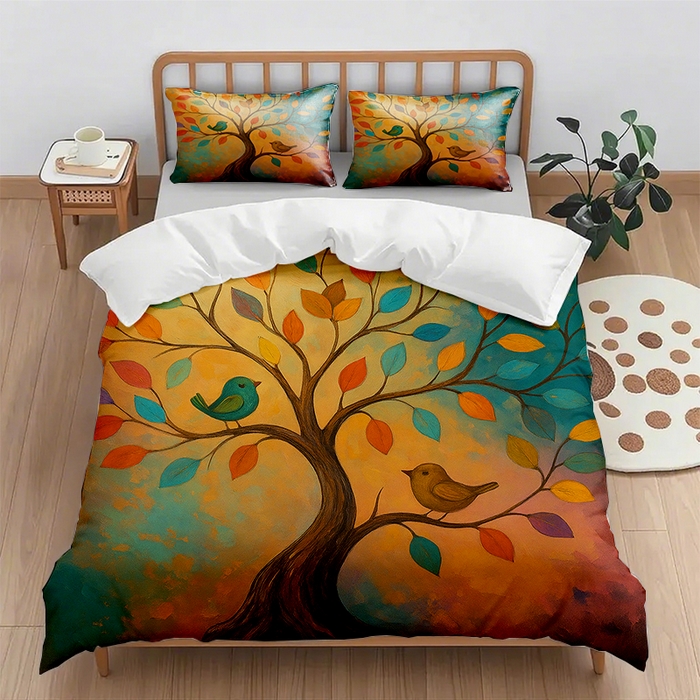 91家纺网 家纺一手货源 找家纺 （总1）轩贝雅 2025新款跨境Pod工厂数码印花被套套装（被套+枕套）第一批