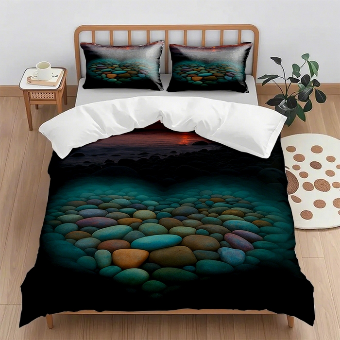 91家纺网 家纺一手货源 找家纺 （总1）轩贝雅 2025新款跨境Pod工厂数码印花被套套装（被套+枕套）第一批