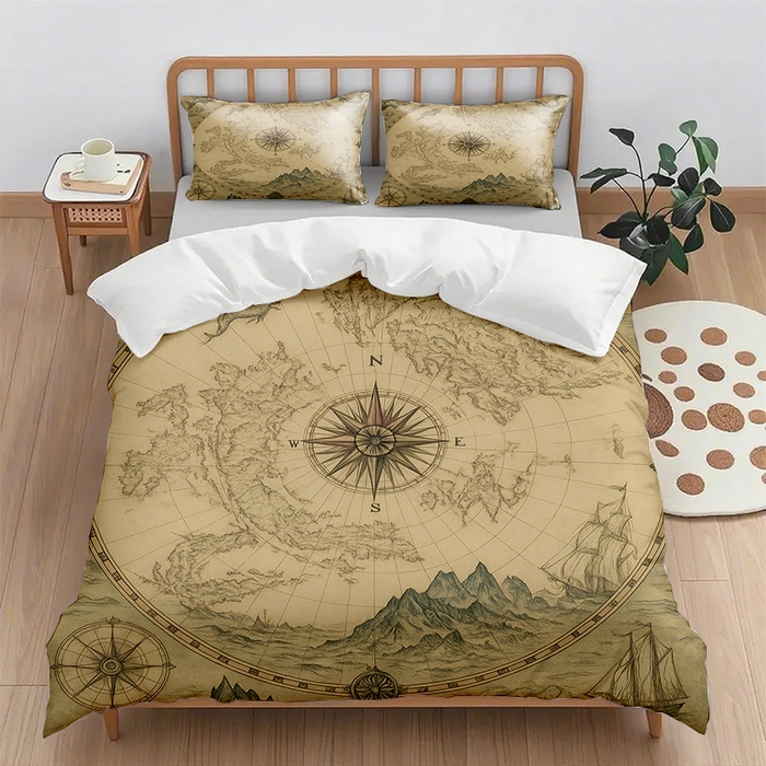 91家纺网 家纺一手货源 找家纺 （总1）轩贝雅 2025新款跨境Pod工厂数码印花被套套装（被套+枕套）第一批