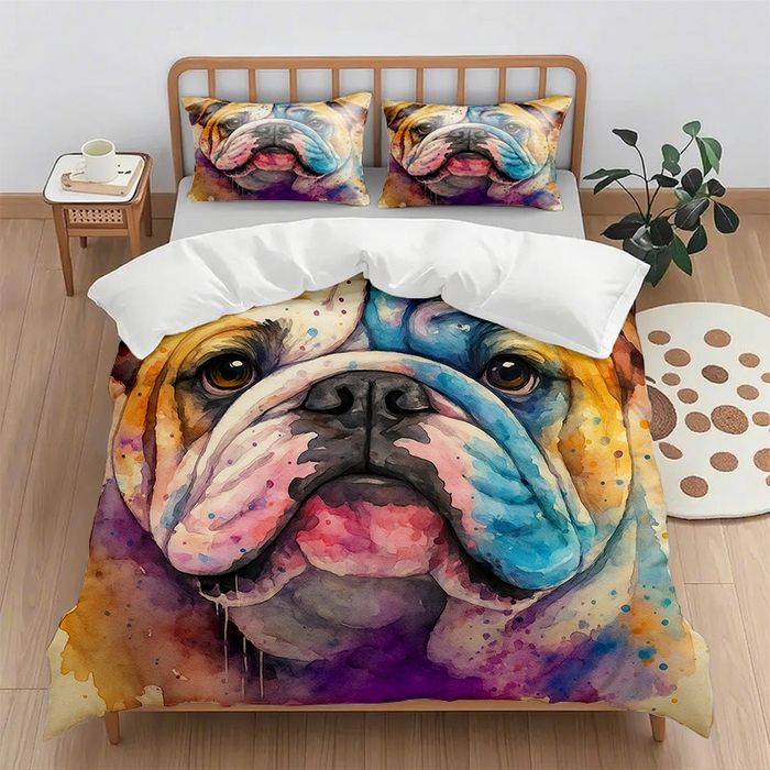 91家纺网 家纺一手货源 找家纺 （总1）轩贝雅 2025新款跨境Pod工厂数码印花被套套装（被套+枕套）第一批