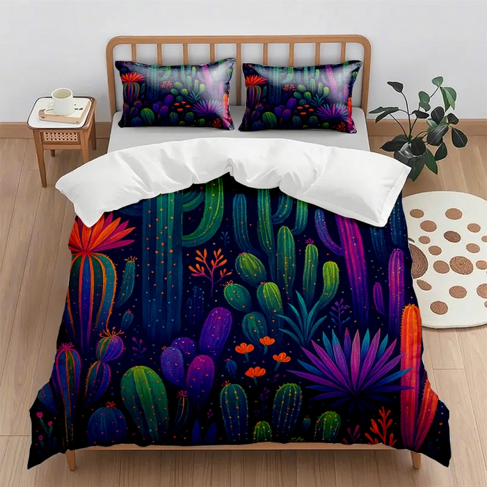 91家纺网 家纺一手货源 找家纺 （总1）轩贝雅 2025新款跨境Pod工厂数码印花被套套装（被套+枕套）第一批