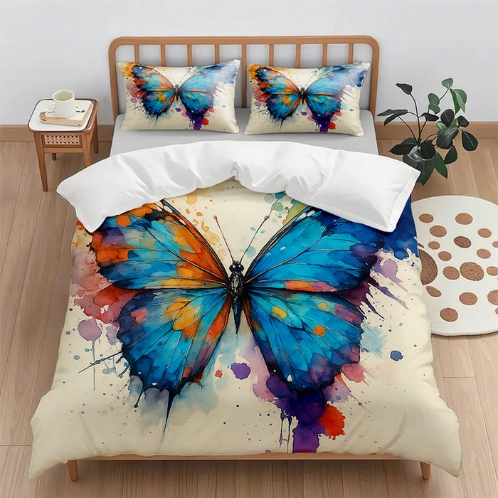 91家纺网 家纺一手货源 找家纺 （总1）轩贝雅 2025新款跨境Pod工厂数码印花被套套装（被套+枕套）第一批