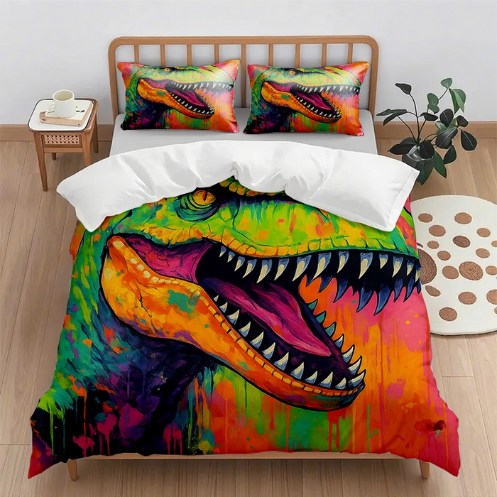 91家纺网 家纺一手货源 找家纺 （总1）轩贝雅 2025新款跨境Pod工厂数码印花被套套装（被套+枕套）第一批