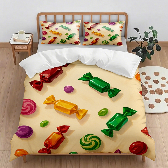 91家纺网 家纺一手货源 找家纺 （总1）轩贝雅 2025新款跨境Pod工厂数码印花被套套装（被套+枕套）第一批