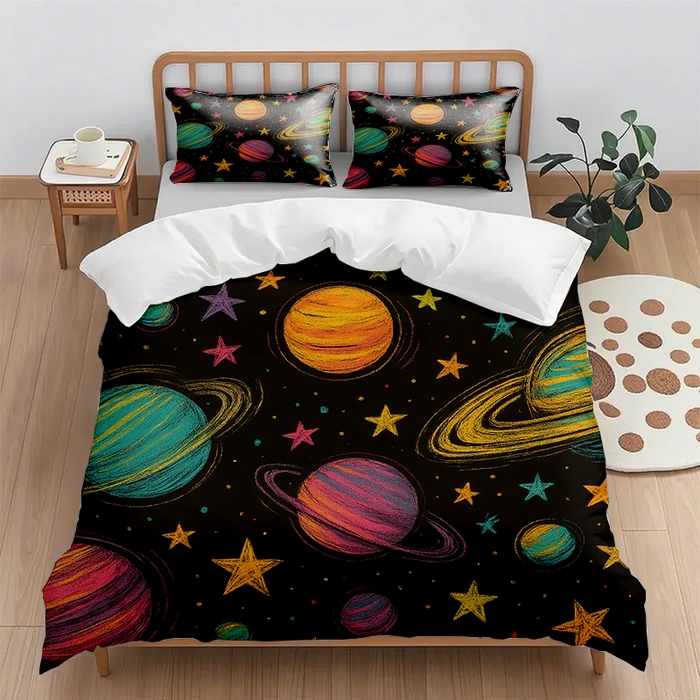 91家纺网 家纺一手货源 找家纺 （总1）轩贝雅 2025新款跨境Pod工厂数码印花被套套装（被套+枕套）第一批