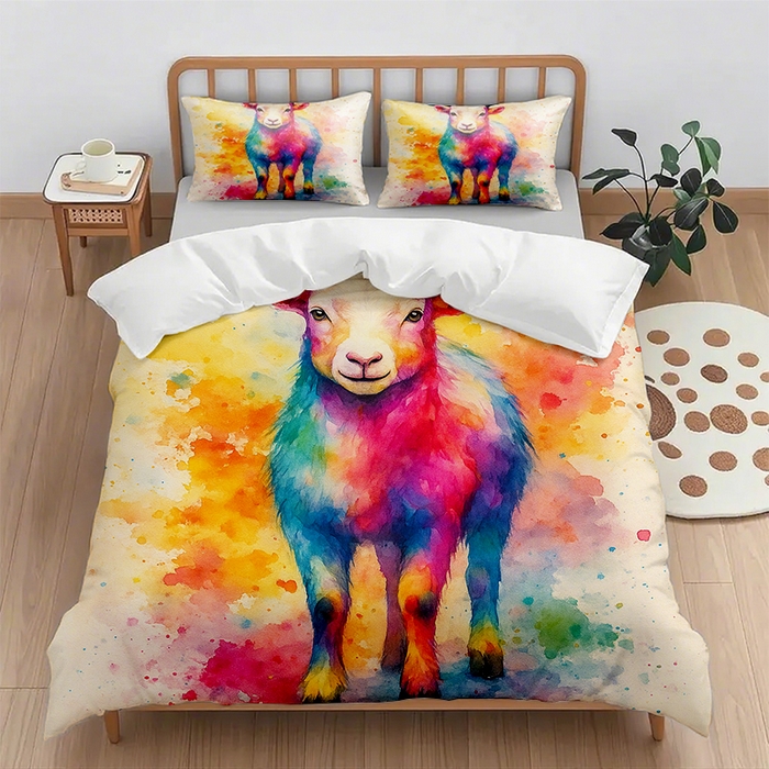 91家纺网 家纺一手货源 找家纺 （总1）轩贝雅 2025新款跨境Pod工厂数码印花被套套装（被套+枕套）第一批