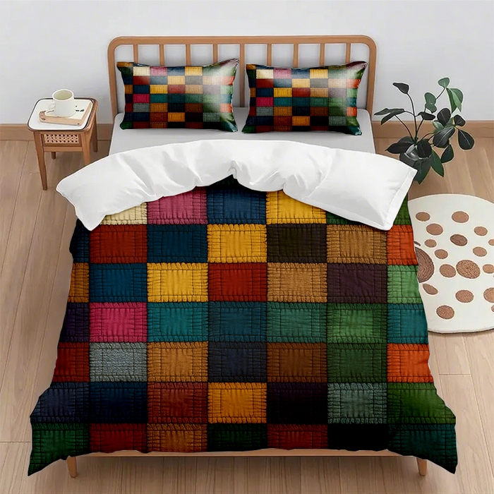 91家纺网 家纺一手货源 找家纺 （总1）轩贝雅 2025新款跨境Pod工厂数码印花被套套装（被套+枕套）第一批