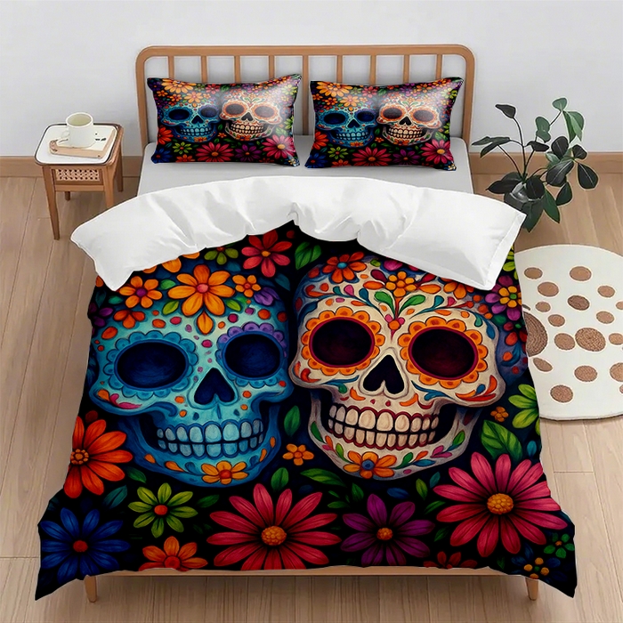 91家纺网 家纺一手货源 找家纺 （总1）轩贝雅 2025新款跨境Pod工厂数码印花被套套装（被套+枕套）第一批