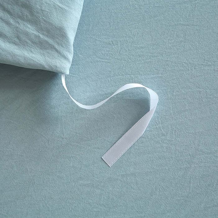 91家纺网 家纺一手货源 找家纺 金纱玉纺家纺 2025新款水洗棉工艺刺绣四件套 恬静时光-豆绿