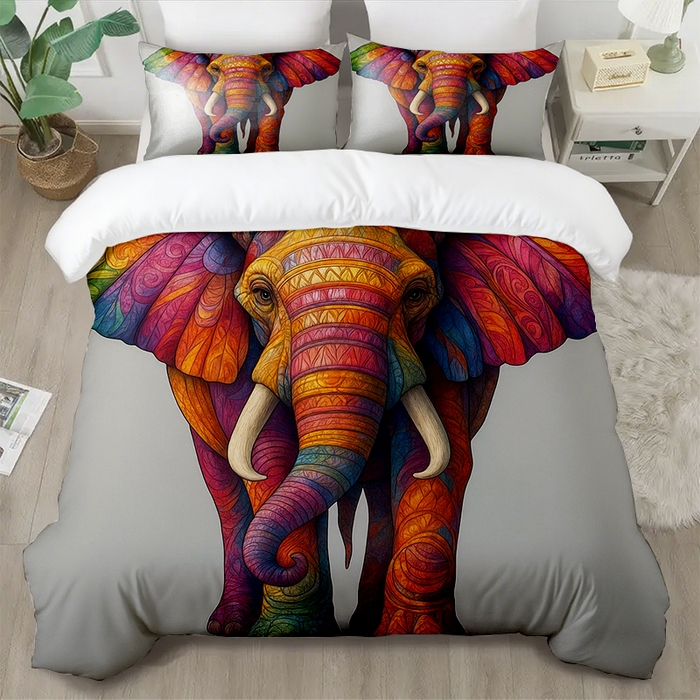 91家纺网 家纺一手货源 找家纺 （总1）轩贝雅 2025新款跨境Pod工厂数码印花被套套装（被套+枕套）第一批