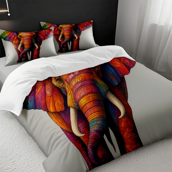 91家纺网 家纺一手货源 找家纺 （总1）轩贝雅 2025新款跨境Pod工厂数码印花被套套装（被套+枕套）第一批