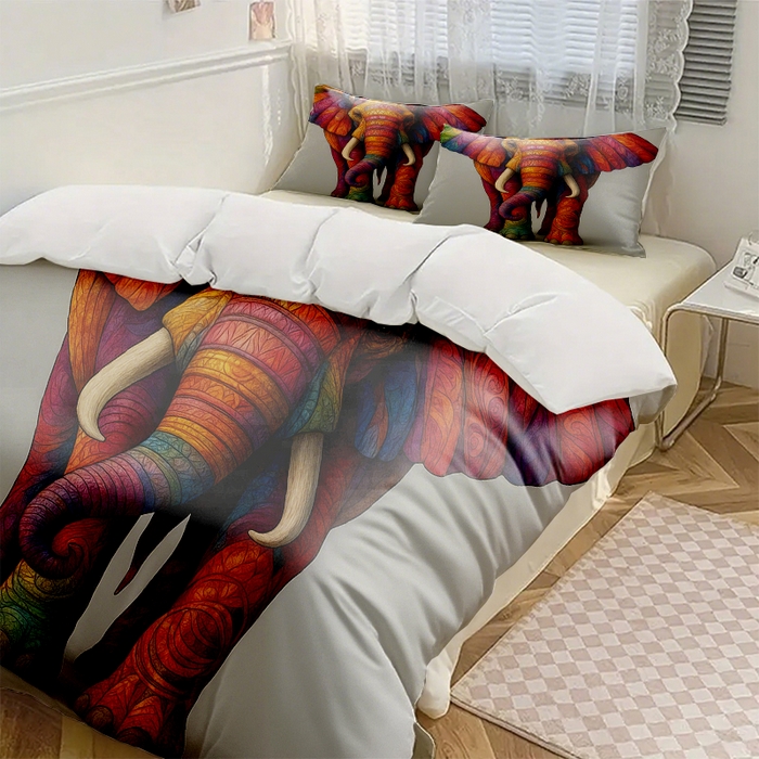 91家纺网 家纺一手货源 找家纺 （总1）轩贝雅 2025新款跨境Pod工厂数码印花被套套装（被套+枕套）第一批