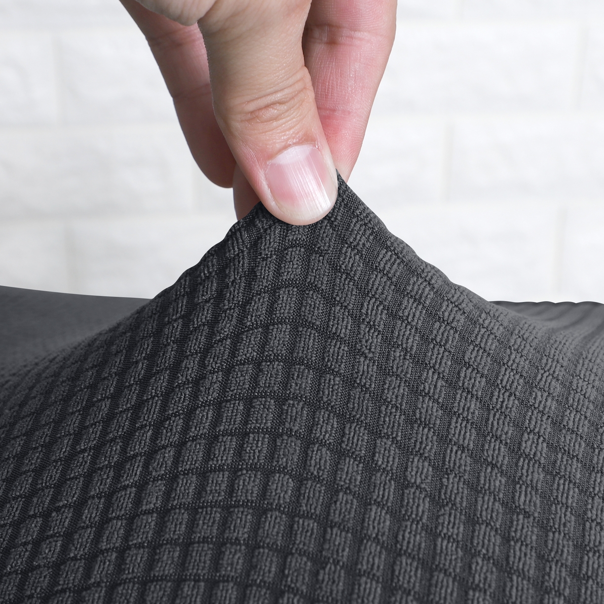 91家纺网 家纺一手货源 找家纺 （总）壹零特色家纺 2025新款简约弹力分段式加厚纯色防水华夫格电竞椅套