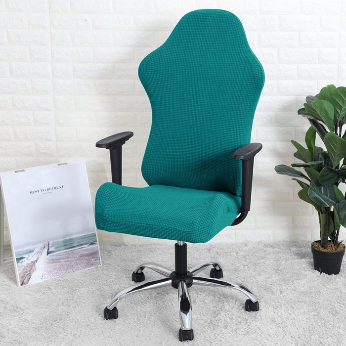 91家纺网 家纺一手货源 找家纺 （总）壹零特色家纺 2025新款简约弹力分段式加厚纯色防水华夫格电竞椅套