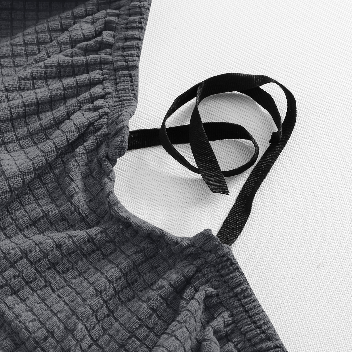 91家纺网 家纺一手货源 找家纺 （总）壹零特色家纺 2025新款简约弹力分段式加厚纯色防水华夫格电竞椅套