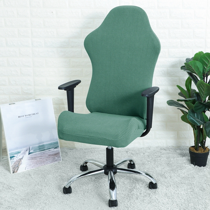 91家纺网 家纺一手货源 找家纺 （总）壹零特色家纺 2025新款简约弹力分段式加厚纯色防水华夫格电竞椅套