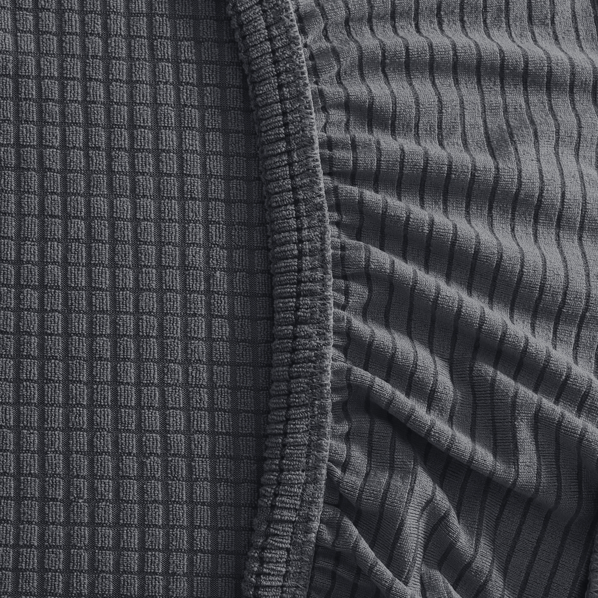 91家纺网 家纺一手货源 找家纺 （总）壹零特色家纺 2025新款简约弹力分段式加厚纯色防水华夫格电竞椅套