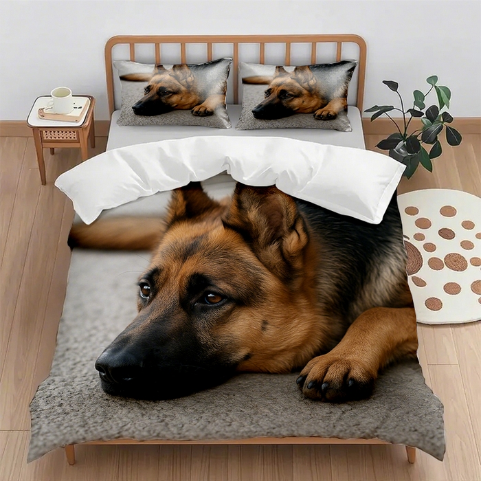 91家纺网 家纺一手货源 找家纺 （总2）轩贝雅 2025新款跨境Pod工厂数码印花被套套装（被套+枕套）第一批