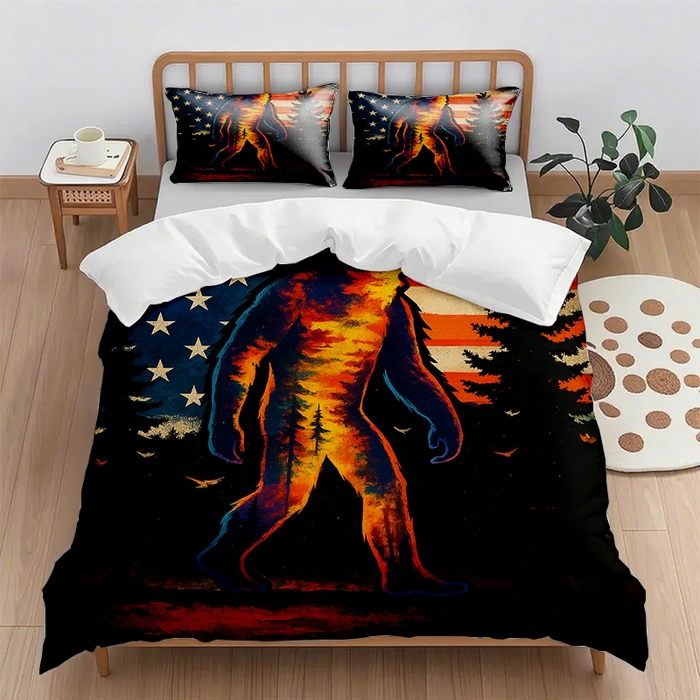 91家纺网 家纺一手货源 找家纺 （总2）轩贝雅 2025新款跨境Pod工厂数码印花被套套装（被套+枕套）第一批