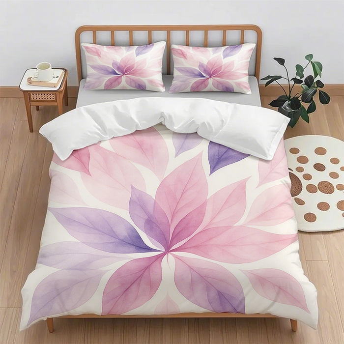 91家纺网 家纺一手货源 找家纺 （总2）轩贝雅 2025新款跨境Pod工厂数码印花被套套装（被套+枕套）第一批