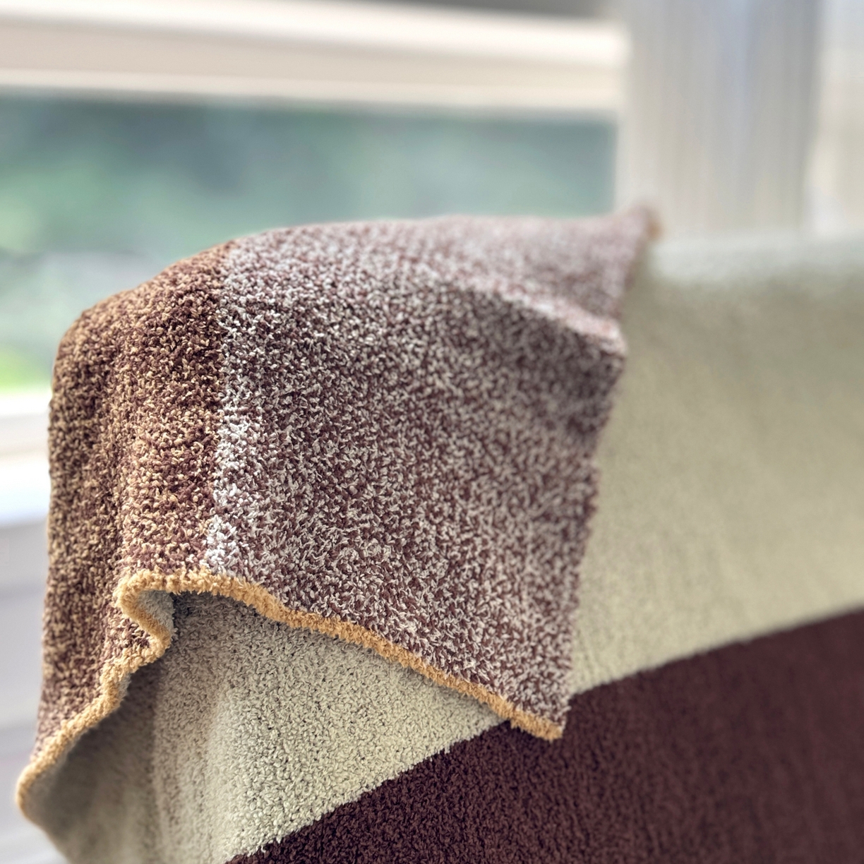 91家纺网 家纺一手货源 找家纺 CINNY馨宜 2025新款半边绒毯休闲毯披肩毯盖毯办公室午睡毯 黄油积木