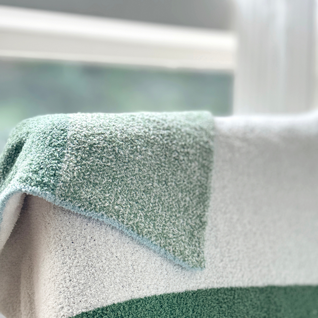 91家纺网 家纺一手货源 找家纺 CINNY馨宜 2025新款半边绒毯休闲毯披肩毯盖毯办公室午睡毯 兰积木