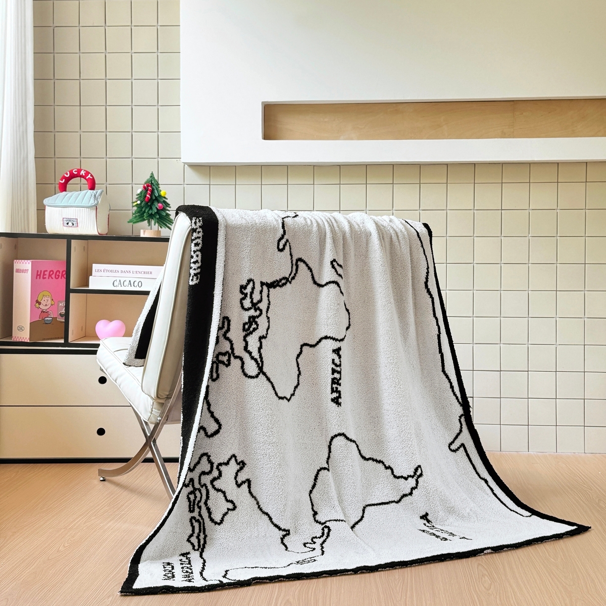 91家纺网 家纺一手货源 找家纺 CINNY馨宜 2025新款半边绒毯休闲毯披肩毯盖毯办公室午睡毯 山河