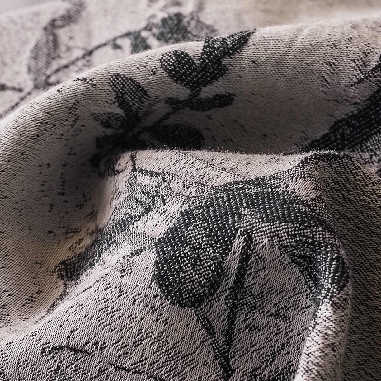 91家纺网 家纺一手货源 找家纺 梦享生活家居 2025新款全棉纯棉色织提花磨毛四件套 全棉磨毛锦绣-墨黑