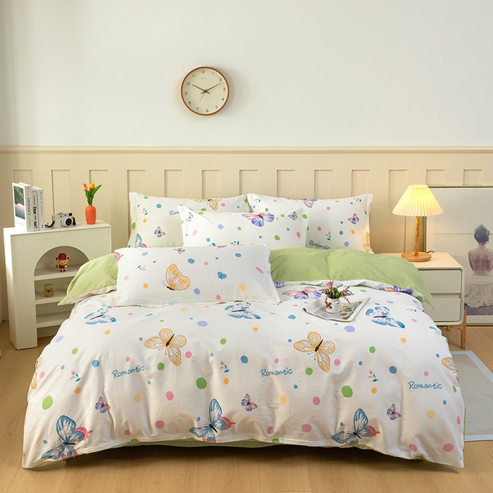 91家纺网 家纺一手货源 找家纺 （总）新款12868全棉学生宿舍三件套卡通纯棉四件套