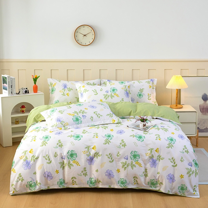 91家纺网 家纺一手货源 找家纺 （总）新款12868全棉学生宿舍三件套卡通纯棉四件套