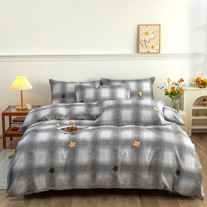 91家纺网 家纺一手货源 找家纺 （总）新款12868全棉学生宿舍三件套卡通纯棉四件套