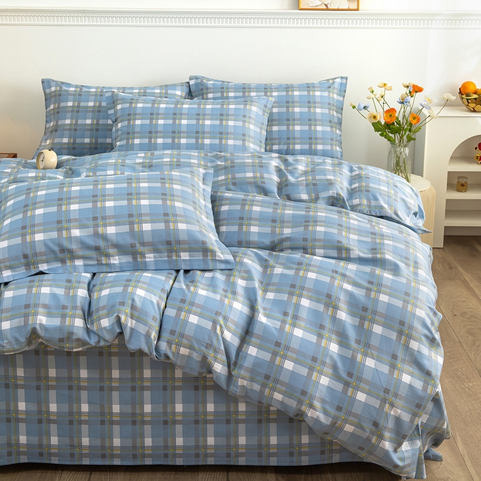 91家纺网 家纺一手货源 找家纺 新款12868全棉学生宿舍三件套卡通纯棉四件套 安德里亚