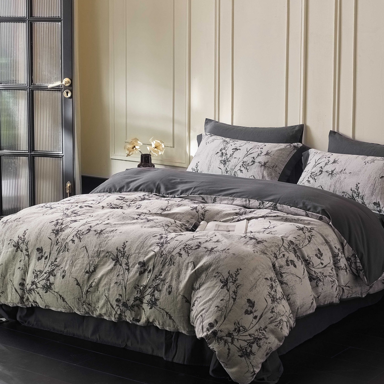 91家纺网 家纺一手货源 找家纺 （总）梦享生活家居 2025新款全棉纯棉色织提花磨毛四件套