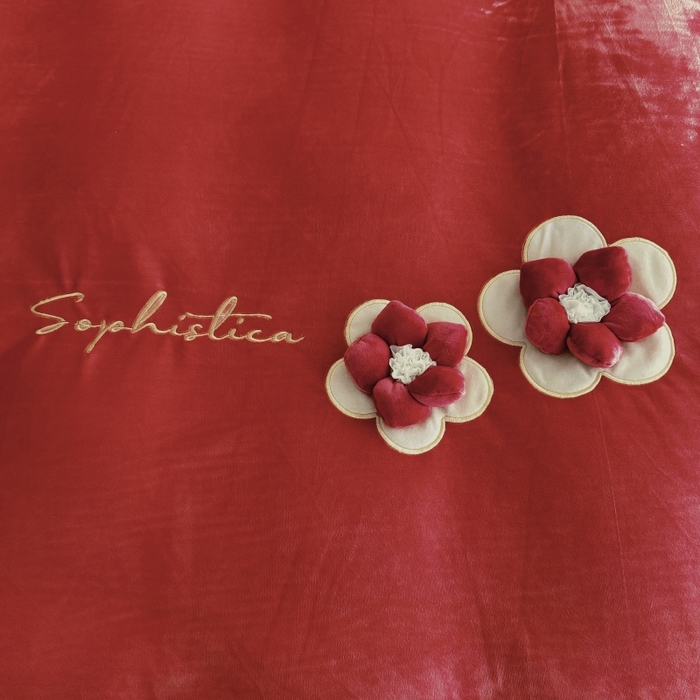 91家纺网 家纺一手货源 找家纺 恋尚羽家纺 2025新款韩版花边婴儿绒大床盖四件套宝宝绒婴肤绒公主风韩式盘花四件套 大红色