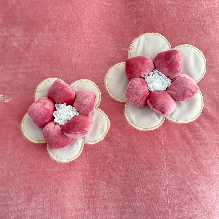 91家纺网 家纺一手货源 找家纺 恋尚羽家纺 2025新款韩版花边婴儿绒大床盖四件套宝宝绒婴肤绒公主风韩式盘花四件套 豆沙